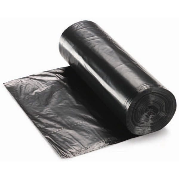 Renown Pcr Can Liner, 60 Gal., 1.2 Mil, Low-Density, Black, 38" X 58", Case Of 100