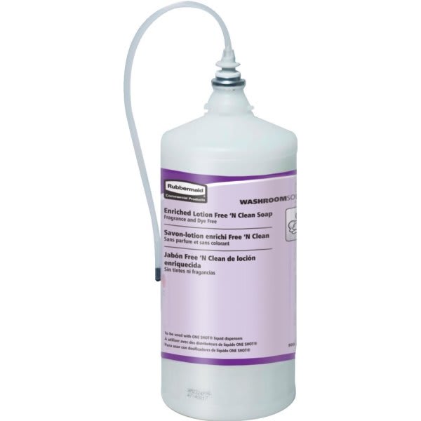 Rubbermaid Commercial Commercial Oneshot 800 mL Free 'N' Clean Unscented Hand Soap Refill (4-Pack)
