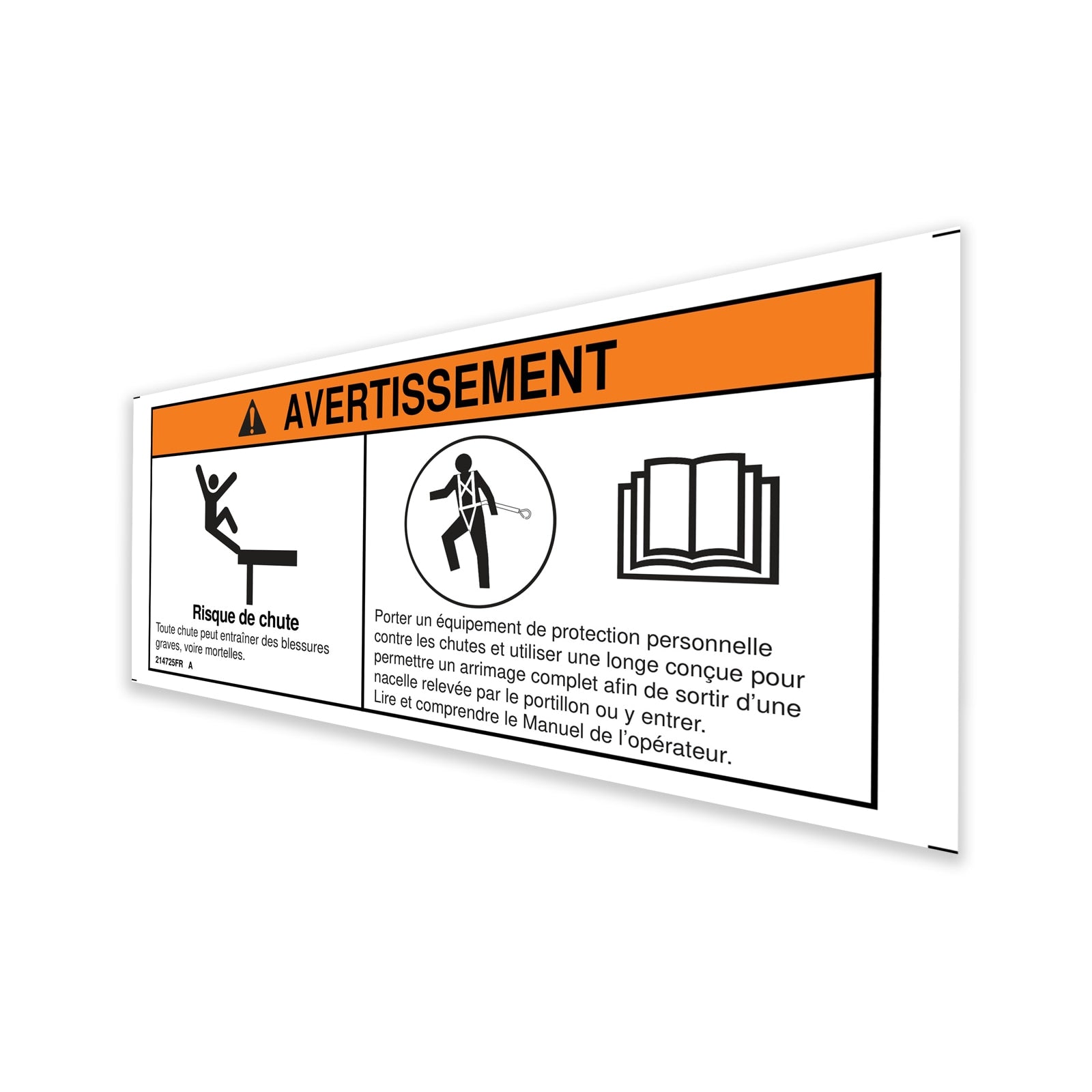 Genie Part # 214725FRGT – Warning Decal