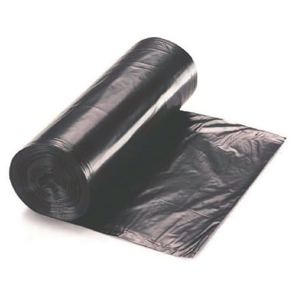 Renown Pcr Can Liner, 60 Gal., 1.25 Mil, Low-Density, Black, 38" X 58", Case Of 100