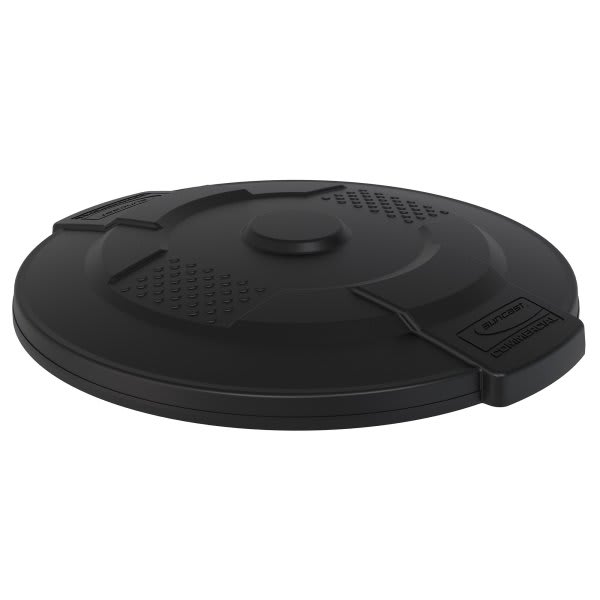 Suncast Commercial Utility Trash Can Lid, 32 Gallon, Black