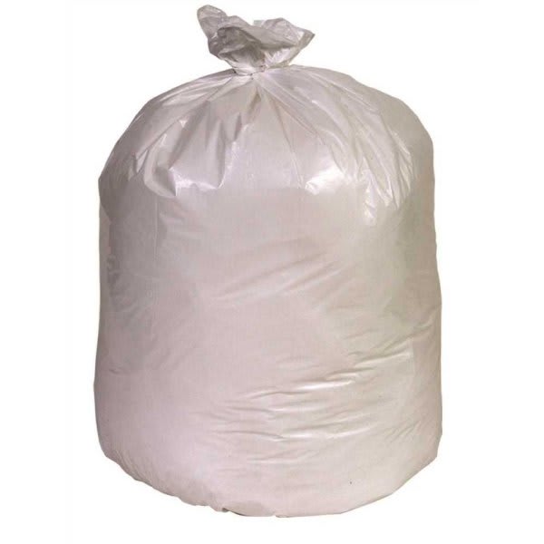 Renown Pcr Can Liner, 33 Gal., 0.74 Mil, Low-Density, White, 33" X 39", Case Of 150