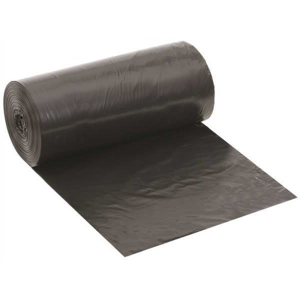Renown Pcr Can Liner, 40-45 Gal., 0.9 Mil, Low-Density, Black, 40" X 46", Case Of 100