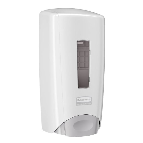 Rubbermaid Commercial Flex Manual Dispenser For Liquid Or Foam Hand Soap/Sanitizer, 1000 Ml/1300 Ml, White, 10-Pack