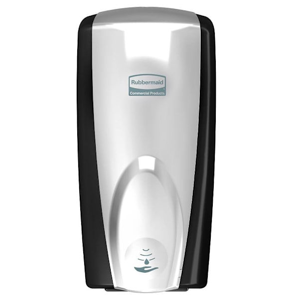 Rubbermaid Commercial Autofoam Touch-Free Dispenser For Foam Hand Soap/Sanitizer, 1100 Ml, Black/Chrome, 10-Pack