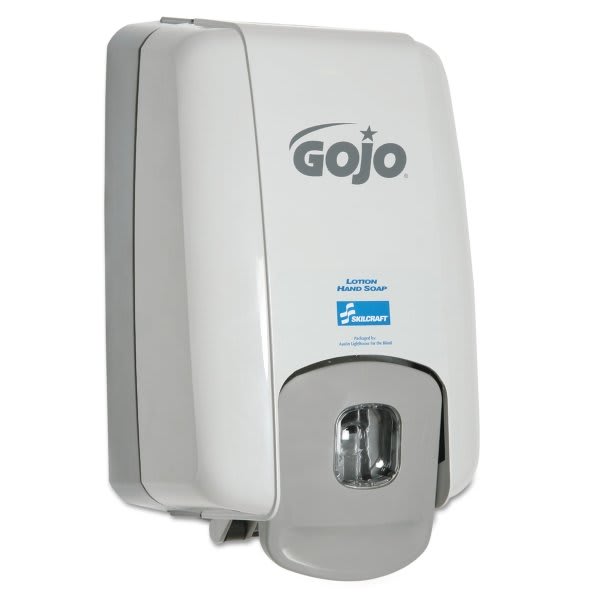 Skilcraft Gojo Hand Soap Dispenser 2,000 Ml 6 X 4.5 X 10.5 Gray