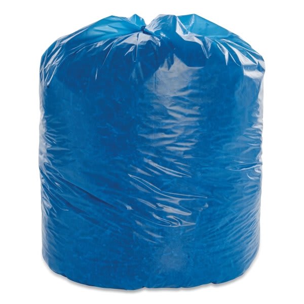Skilcraft Biohazard/Healthcare Can Liners 33 Gal. 1.2 mL 30.5 In. X 43 In. (Blue)