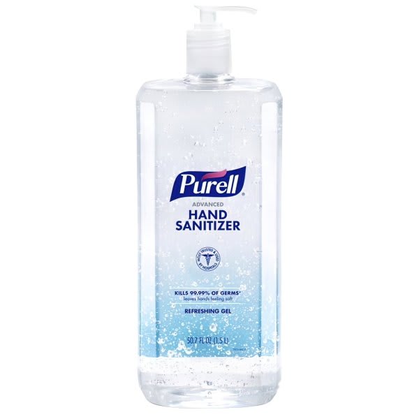 Purell Advanced Hand Sanitizer Refreshing Gel Clean Scent 1.5 Ltr Pack Of 4