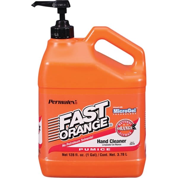 Permatex 25219 1g Fast Orange Hand Cleaner Pumice Lotion W/ Pump