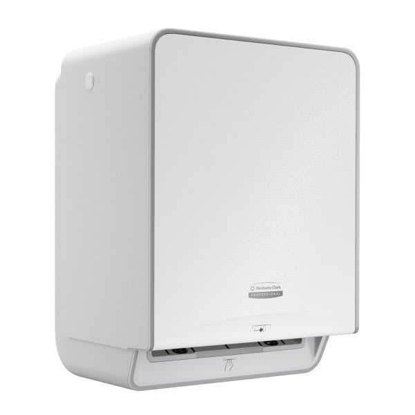 Kimberly-Clark Icon Automatic Hard Roll Towel Dispenser, Faceplate, White Mosaic