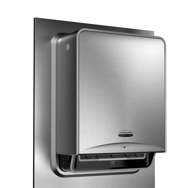 Kimberly-Clark Icon Recessed Automatic Roll Towel Dispenser, Trim Stainless Steel