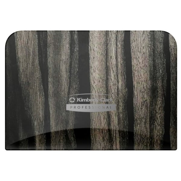 Kimberly-Clark ICON 58831 Faceplate, For 2 Roll Vertical Coreless Standard Roll Toilet Paper Dispenser, Ebony Woodgrain