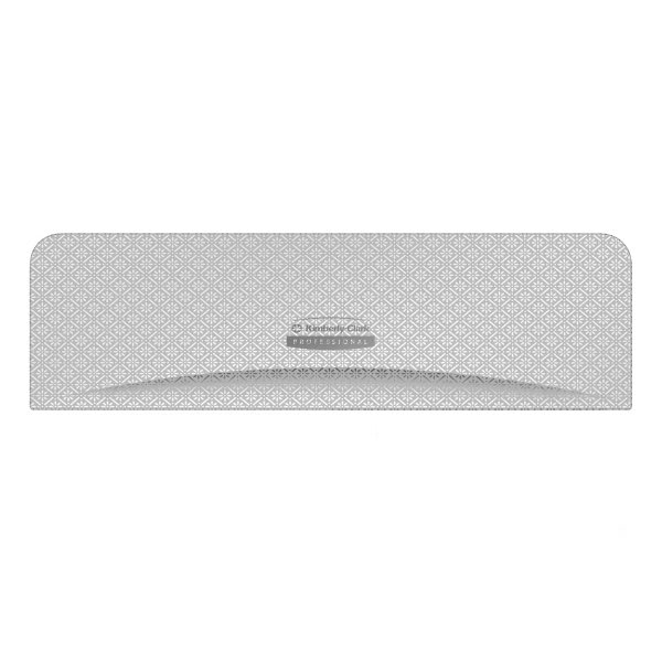 Kimberly-Clark ICON 58762 Faceplate, For 2 Roll Horizontal Coreless Standard Roll Toilet Paper Dispenser, Silver Mosaic