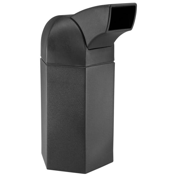 Commercial Zone Polytec™ Trash 50-Gal Hex Drive-Thru Lid Black