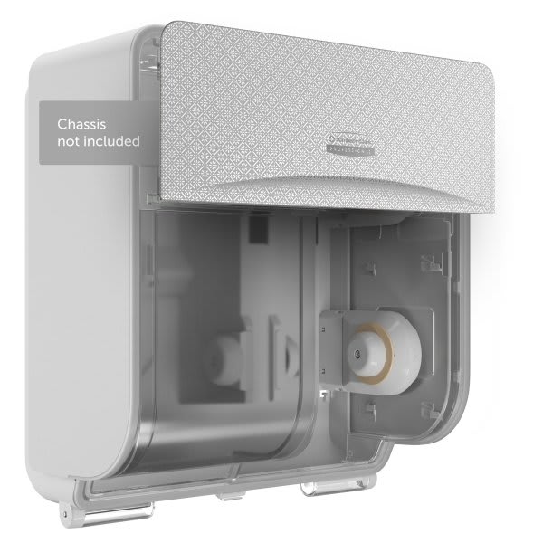 Kimberly-Clark Icon 58834 Faceplate, 4 Roll Crels Standard Roll Toilet Paper Dispenser