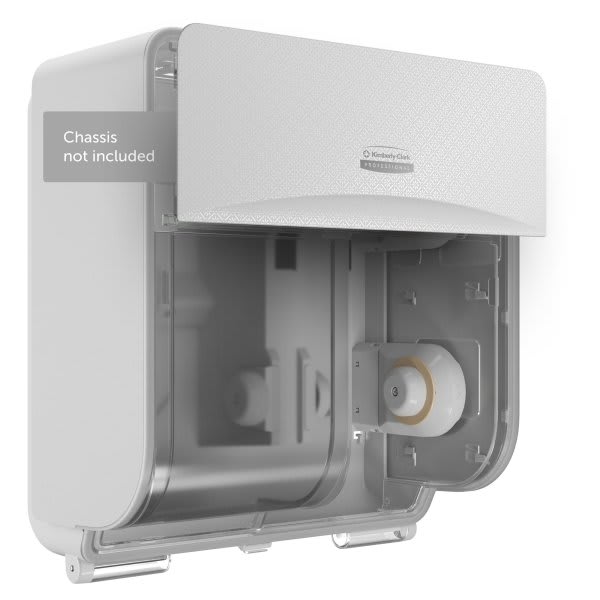 Kimberly-Clark Icon 58773 Faceplate, 4 Roll Crls Standard Roll Toilet Paper Dispenser