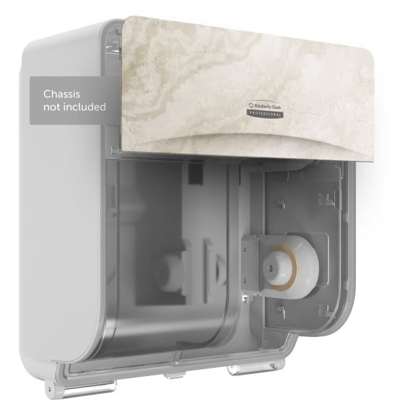 Kimberly-Clark Icon 58793 Faceplate, T 4 Roll Coreless Standard Roll Toilet Paper Dispenser