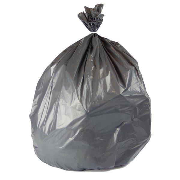Maintenance Warehouse Pcr Can Liner 33 Gal. 1.35 Mil Low-Density, Gray, 33" X 40" Case Of 100