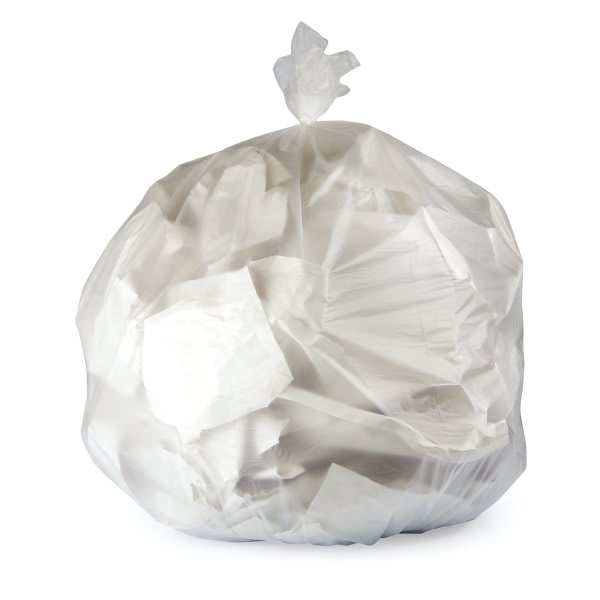 Maintenance Warehouse Pcr Can Liner 60 Gal. 22 Mic High-Density, Natural, 38" X 60" Case Of 150