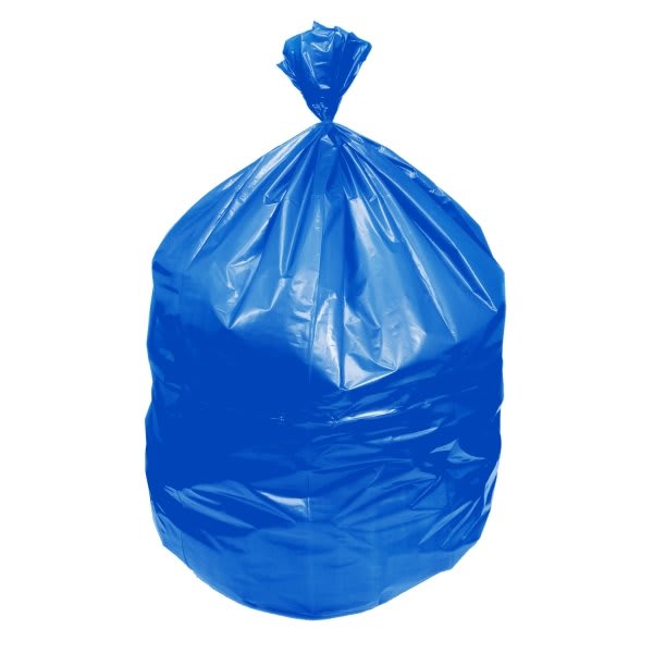 Maintenance Warehouse Pcr Can Liner 40-45 Gal. 19 Mic High-Density, Blue, 40" X 48" Case Of 200