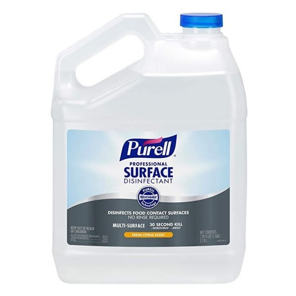 Purell Gal. Surface Disinfectant Pour Bottle Refill Citrus Scent Case Of 4