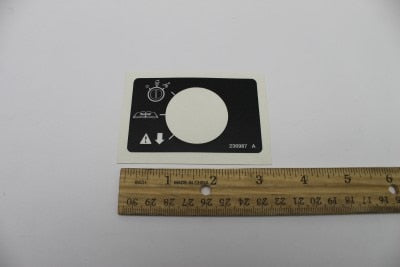 Genie Part # 230987GT – Decal, Service Recovery Switch