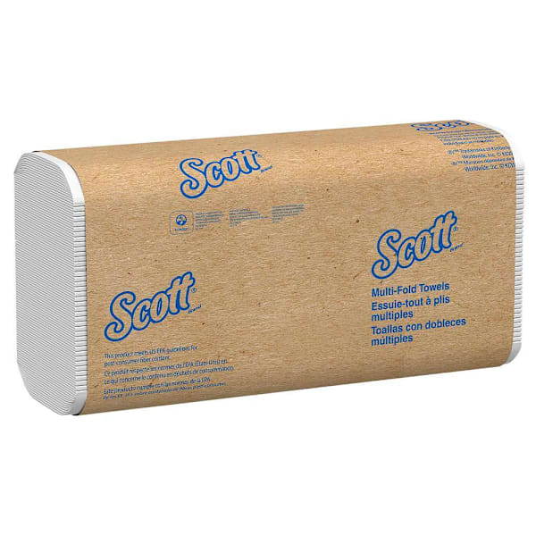 Scott Recycled Fiber Multi-Fold Paper Towels, 16 Packs Case Of 16