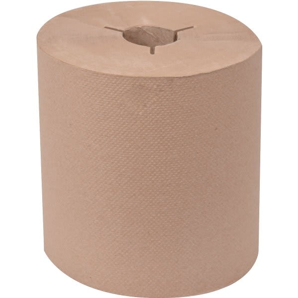 Renown High-Capacity Hardwound Paper Towels, 8" Width, Natural, 1,000 ft/Roll, 6 Rolls/Case