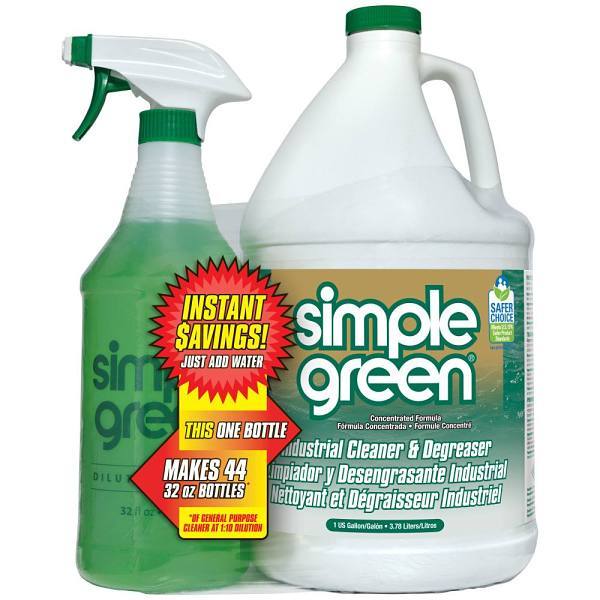 Simple Green Industrial Cleaner And Degreaser 1 Gallon With 32 Oz. Rtu Trigger