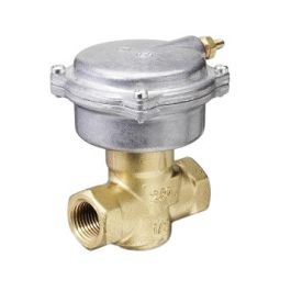 Siemens 257-02004B 2" 2-Way N/C Pneumatic Actuator Valve Assembly 3–8 PSI 1/2" F X F Brass 1.0 Cv