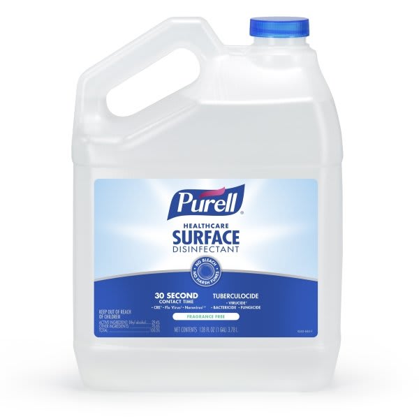 Purell 1 Gal. Pour Bottle Refill Healthcare Surface Disinfectant Case Of 4