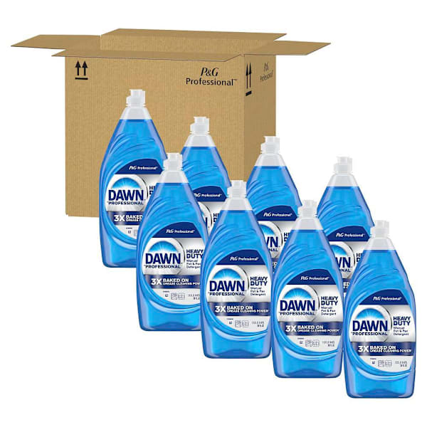 P&G PRO Dawn Professional Manual Pot And Pan Dish Soap, Original Scent, 38 Oz, Case Of 8