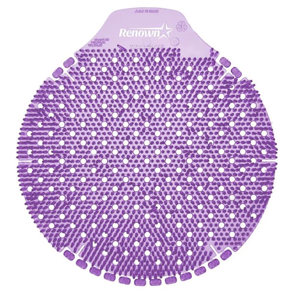 Renown Tidal Wave 60-Day Anti-Splash Urinal Screen, Fabulous Lavender Scent, Package Of 6