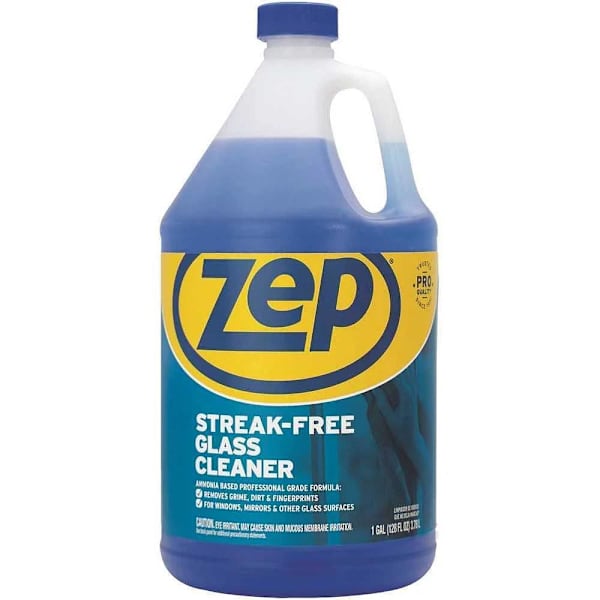 Zep 1 Gal Streak-Free Glass Cleaner, Case Of 4