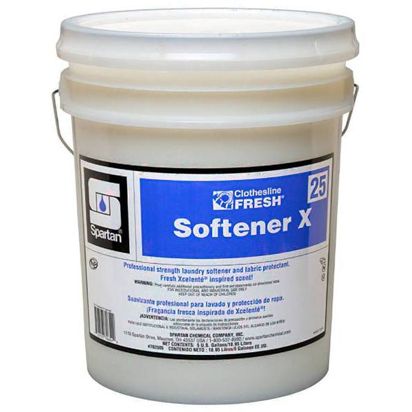 Spartan Clothesline Fresh, Softener X 25, Lavender Linen Scent, 5 Gal