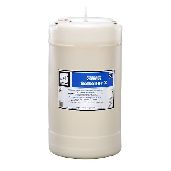 Spartan Clothesline Fresh, Softener X 25, Lavender Linen Scent, 15 Gal