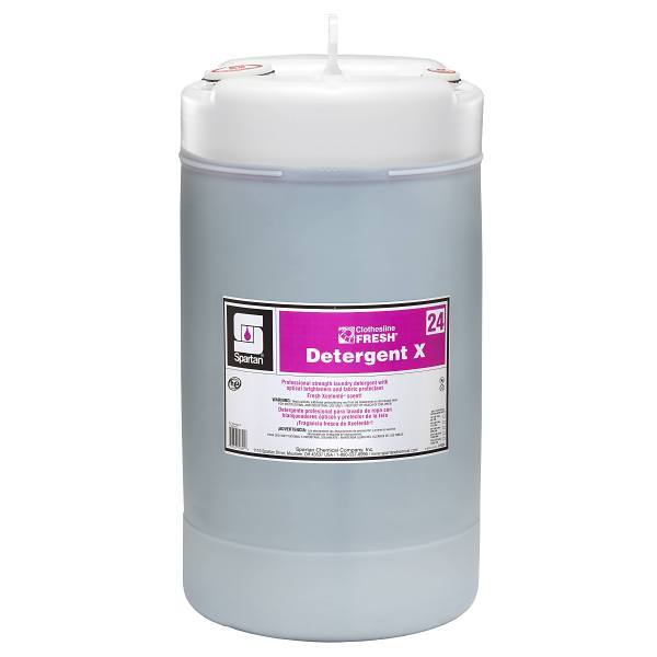 Spartan Clothesline Fresh, Detergent X 24, Fresh Lavender Scent, 15 Gal