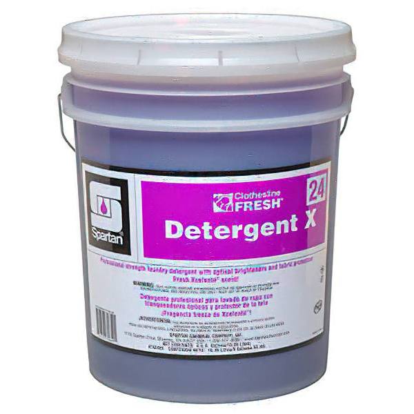 Spartan Clothesline Fresh, Detergent X 24, Fresh Lavender Scent, 5 Gal