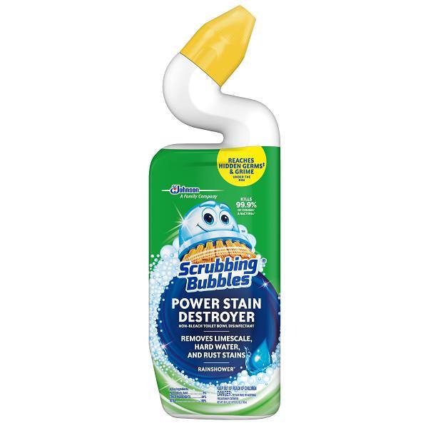 Scrubbing Bubbles Power Stain Non-Bleach Tb Disinfectant, Rainshower, Case Of 6