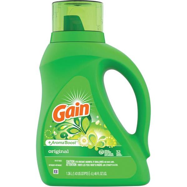 Gain Aroma Boost Liquid Laundry Detergent, 32-Loads, 46 Fl Oz, Original Scent
