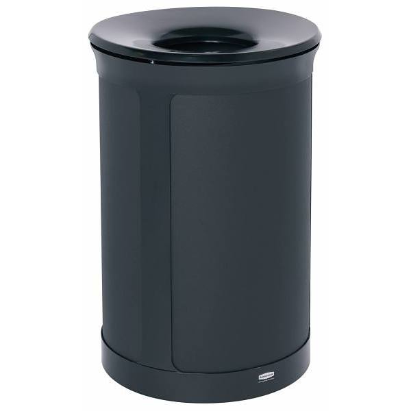 Rubbermaid Commercial Enhance 23 Gal Round Indoor Trash Can (Jet Black)