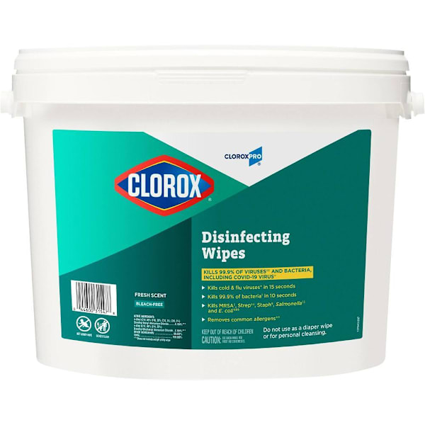 Clorox Disinfecting Wipes Jumbo Bucket, Cloroxpro, Fresh Scent, Carton Of 700