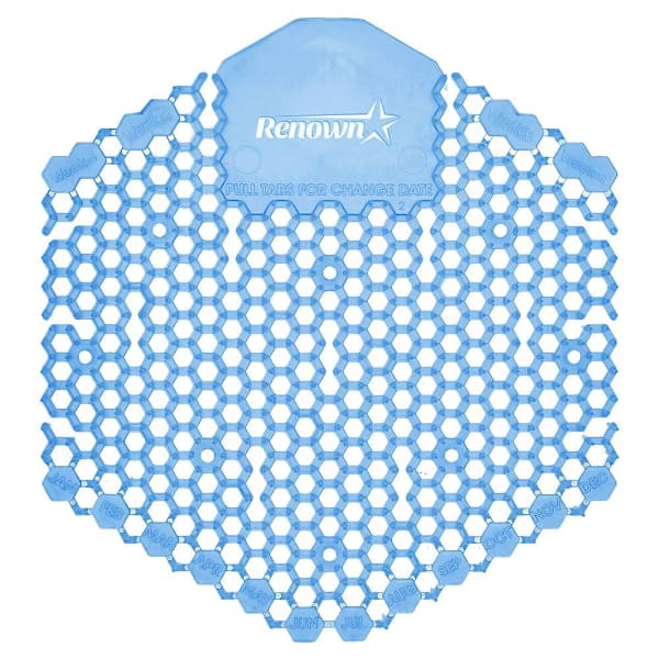 Renown Wave 3d 30-Day Anti-Splash Urinal Screen, Cotton Blossom Scent, Package Of 10