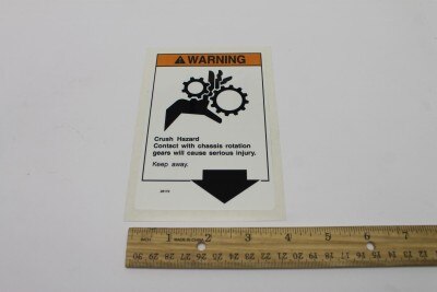 Genie Part # 28172GT – Decal, Warning, Pinch Rotate