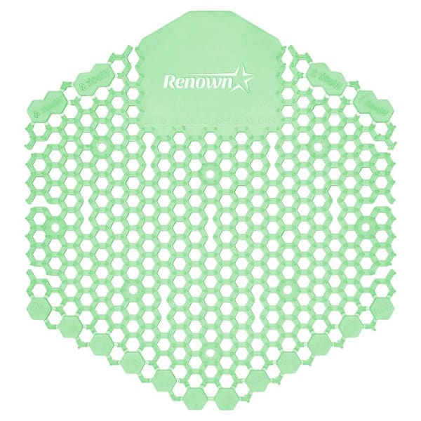Renown Wave 3d 30-Day Anti-Splash Urinal Screen, Cucumber Melon Scent, Package Of 10