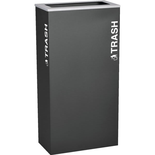 Ex-Cell Kaleidoscope 17 Gallon Steel Trash Can (Black)