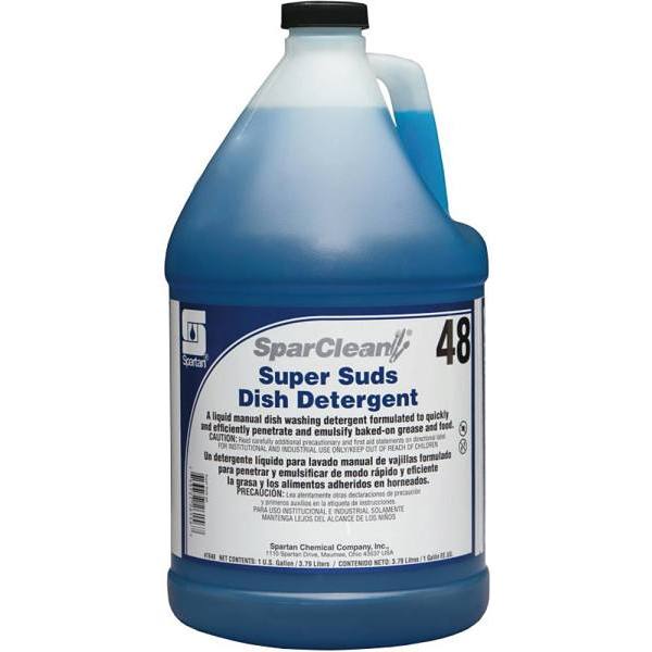 Spartan SparClean Super Suds 48, Dish Detergent, Clean Scent, 1 Gal.