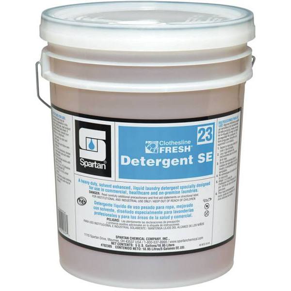 Spartan Clothesline Fresh, Laundry Detergent SE 23, Unscented, 5 Gal