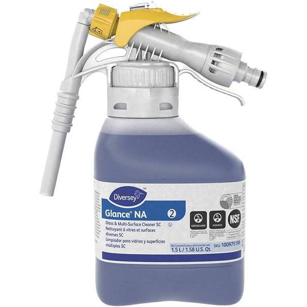 Glance Glass Cleaner And Multi-Surface Cleaner Sc Rtd, 51 Oz, Case Of 2