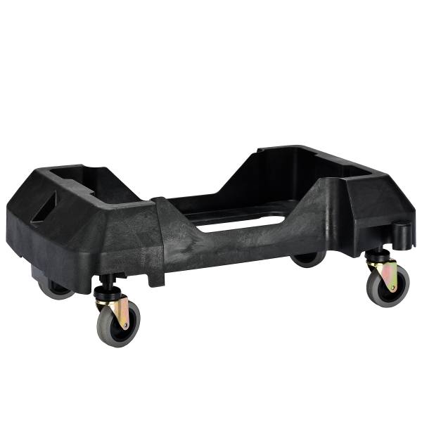 Alpine Industries Hd Interlocking Can Dolly Swivel Wheels, Black